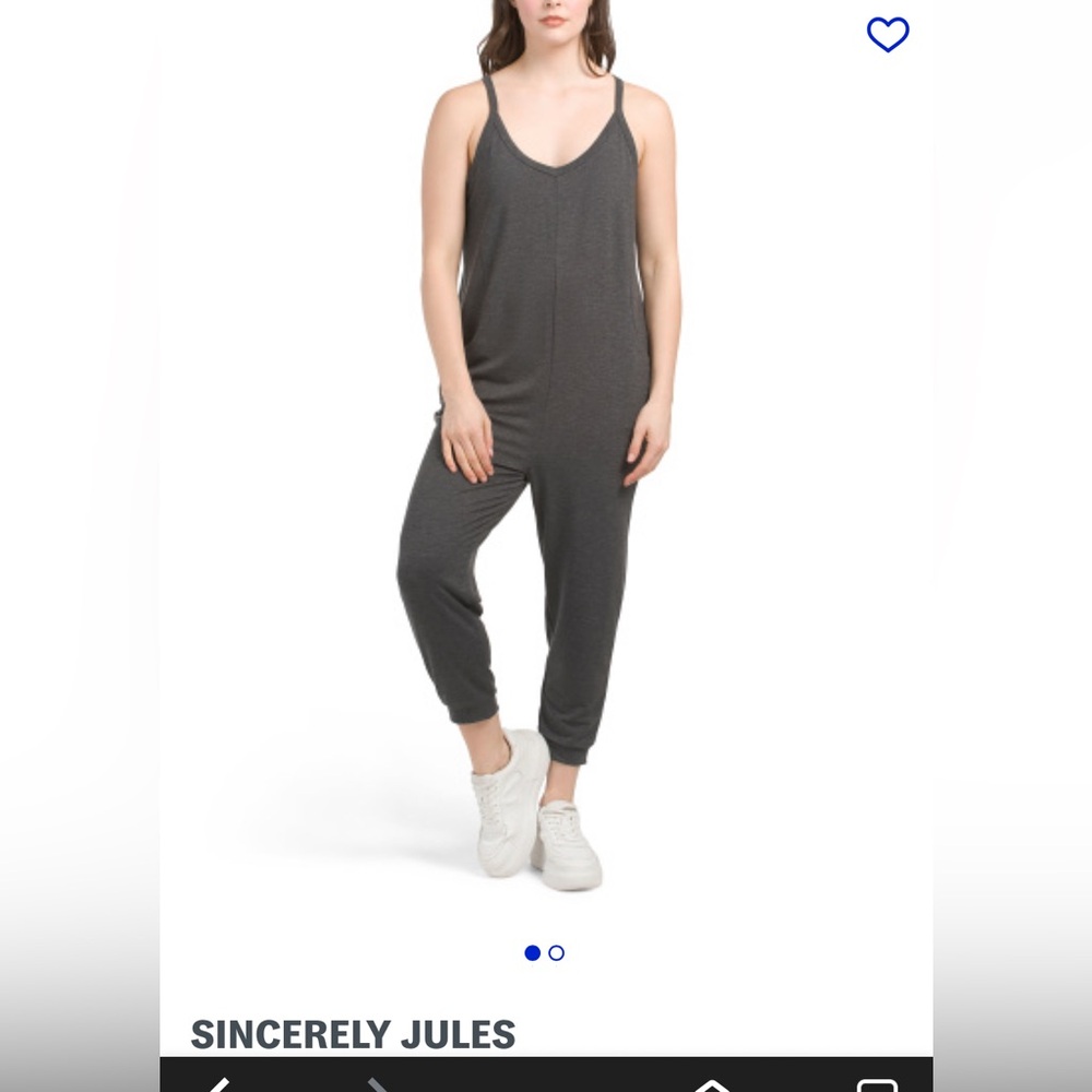 Charcoal Grey Sleeveless Jumpsuit